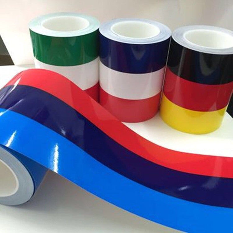 9CM 25m A Roll Of Three Colors Hood Decal Stickers Hood Sticker Automobile Sticker Decoration