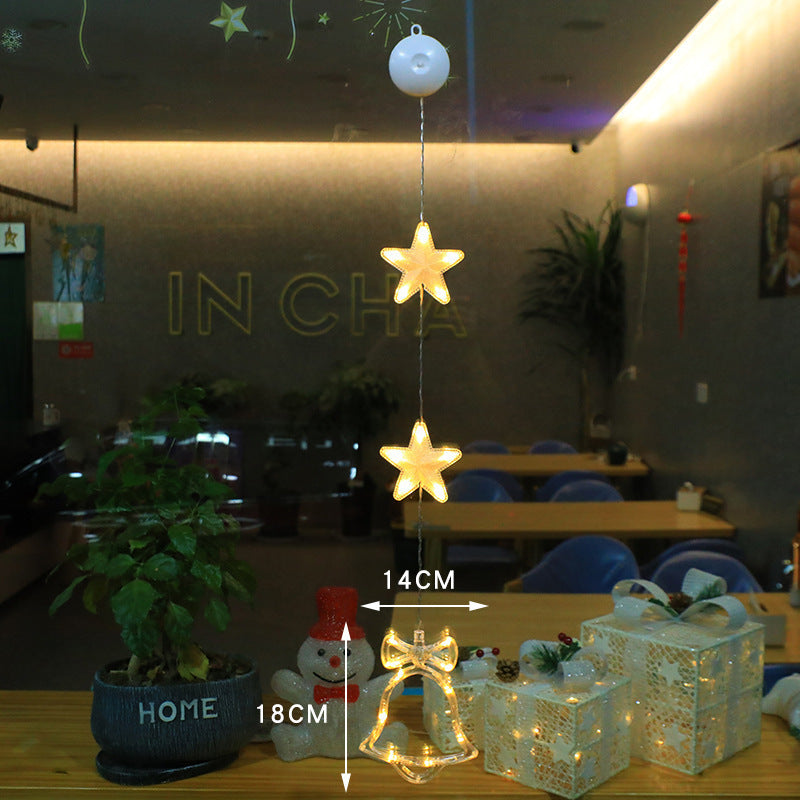Christmas Decoration Atmosphere Suction Cup Painted LED Light