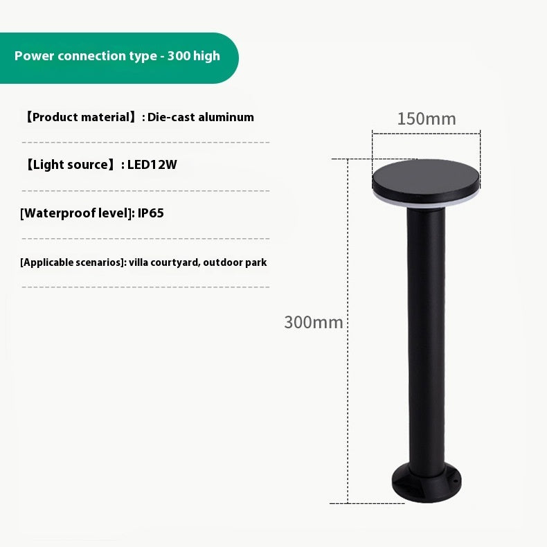 LED Outdoor Lawn Lamp Courtyard Square Garden Lawn Lamp
