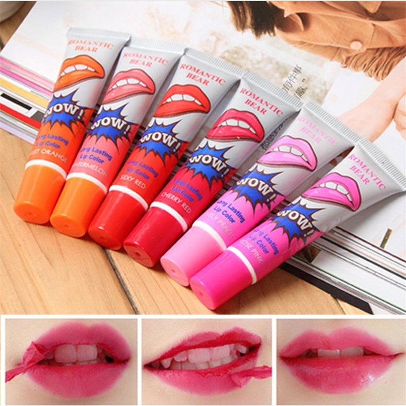 Gel Lip Peel Off Mask 6 Colors Waterproof Long Lasting