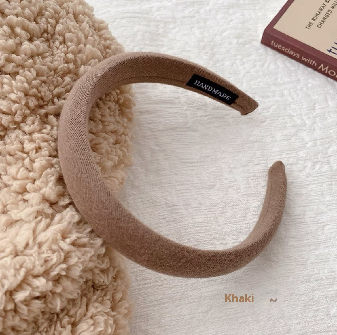 Simple Hair Accessories High Cranium Sponge Cloth Headband