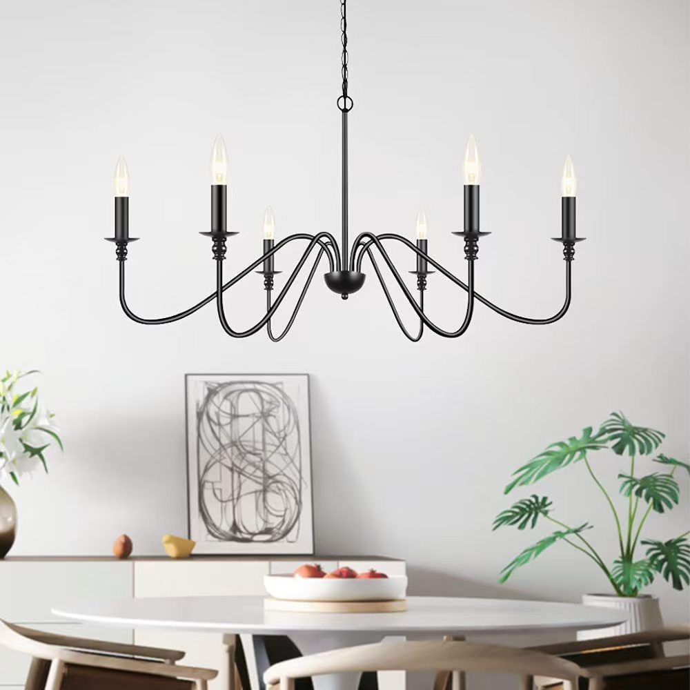 Modern Simple And Light Luxury American Wrought Iron Chandelier