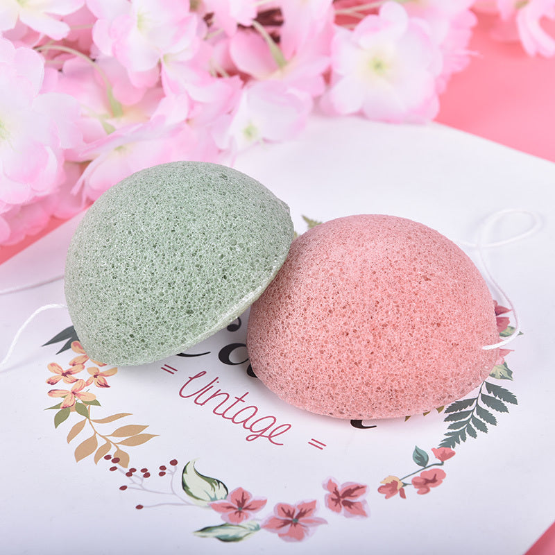 Konjac Facial Cleansing Sponge – Bamboo Charcoal Deep Clean Exfoliator
