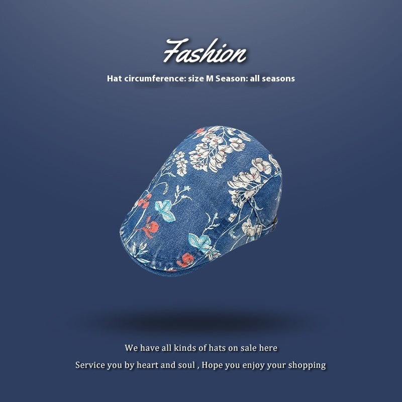 Stylish Cotton Dome Crown Painter Cap for Women’s Spring and Autumn Casual Wear