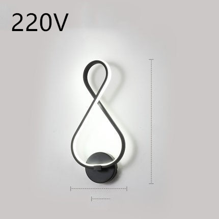 Silicone Shade LED Bedside Wall Lamp Button Switch