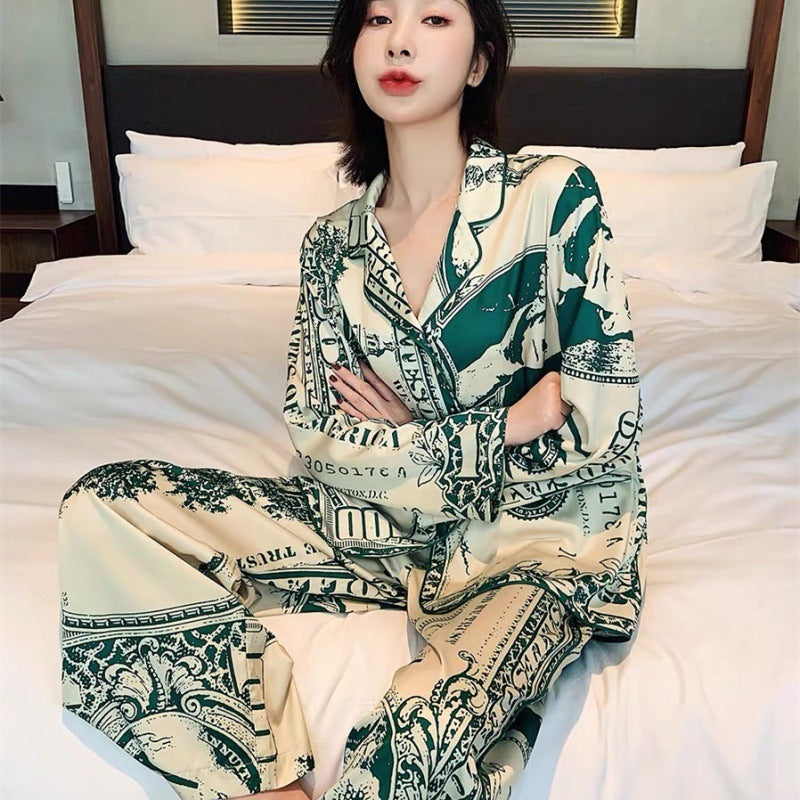 Women's Fashion Casual Printing Home Wear Suit