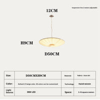50cm Diameter Chandelier Beige