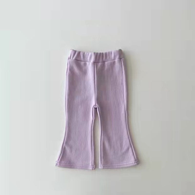 Korean Style Baby Clothing Set – Spring and Autumn Cotton Sweater and Pants Two-Piece Outfit for Infant Girls and Toddlers