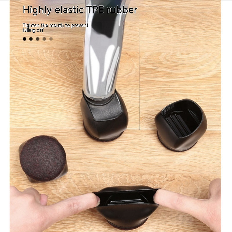 Thickened Wearable Wheel Chair Leg Cap Office Chair Universal Wheel Holder Anti-floor Scraping Board Protective Cover