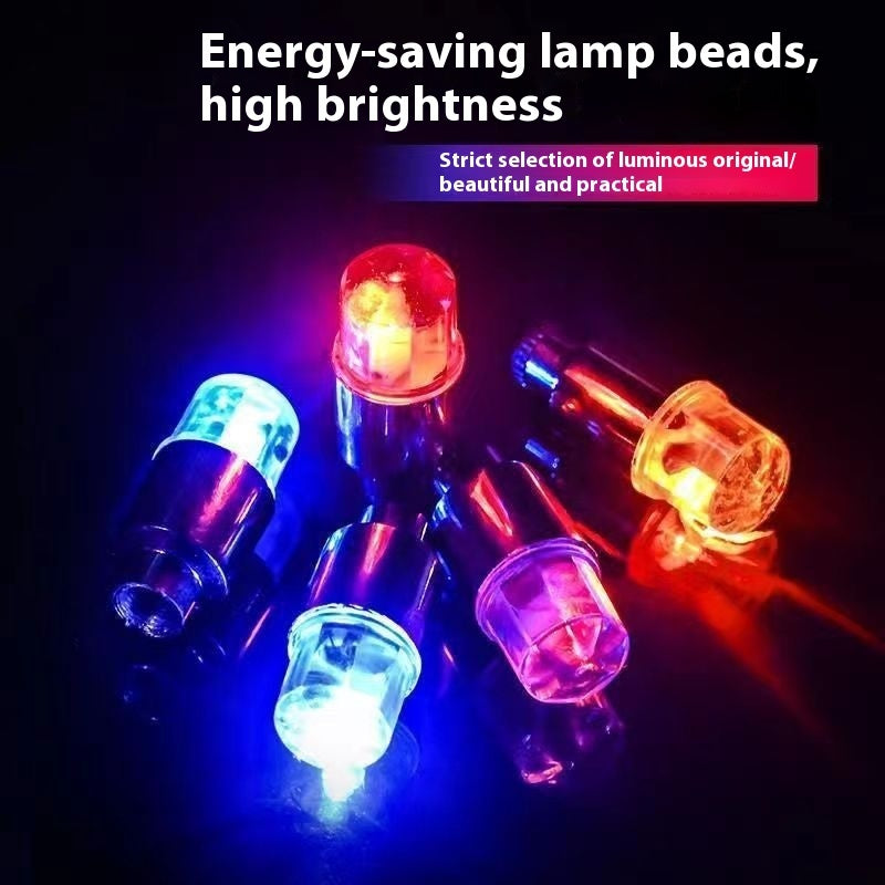 Rubber Tire Valve Light For Bicycle Motorcycle Car LED Safe