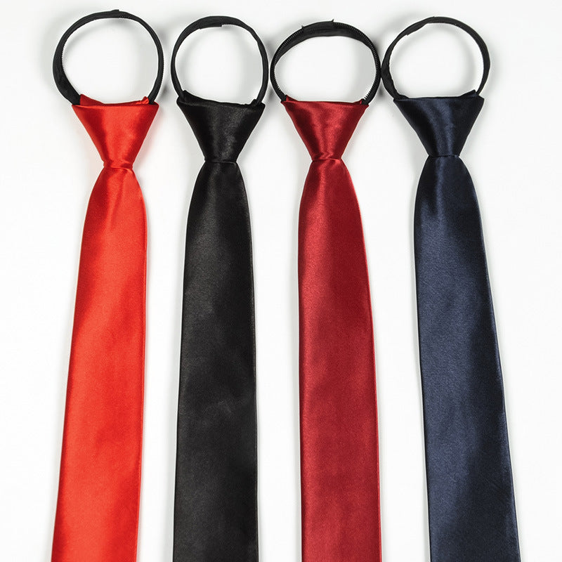 Men’s Business Narrow Zip Tie – Formal Shirt Accessory