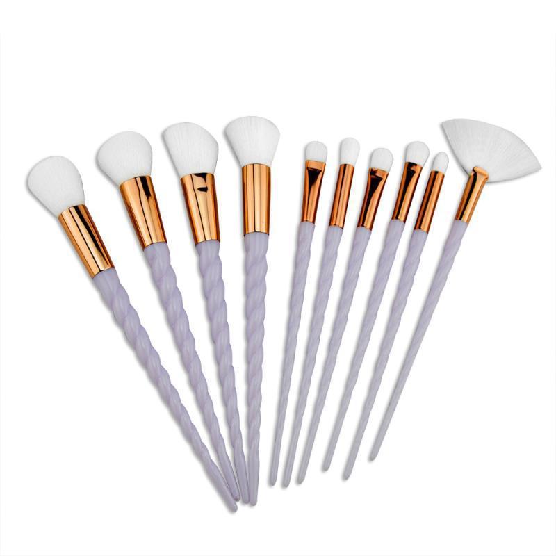10 Pcs Makeup Brushes Kit – Foundation, Blending, and Blush Beauty Tools
