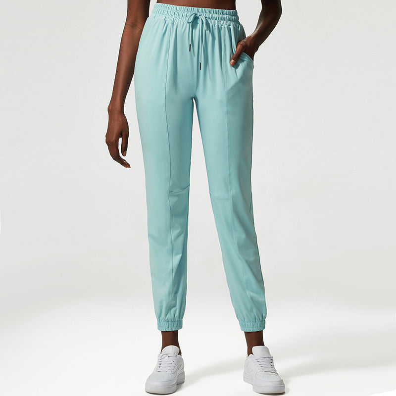 Women’s Loose Yoga/Running Pants – Quick-Dry Fitness Joggers, High-Waist Drawstring