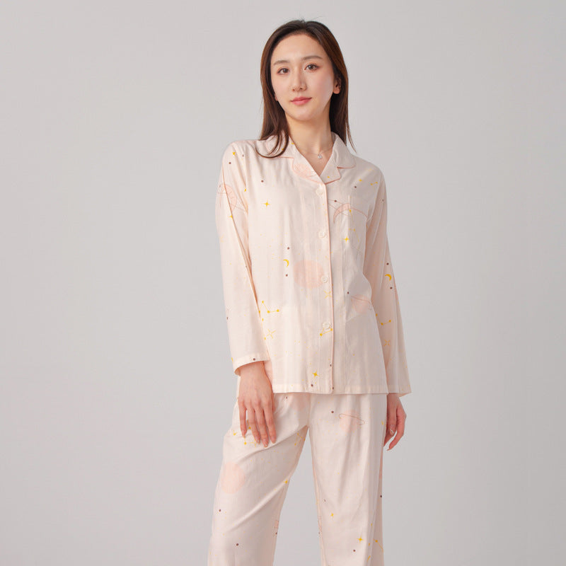 Women's Relaxed Rayon Cotton Silk Loungewear Champagne Pink