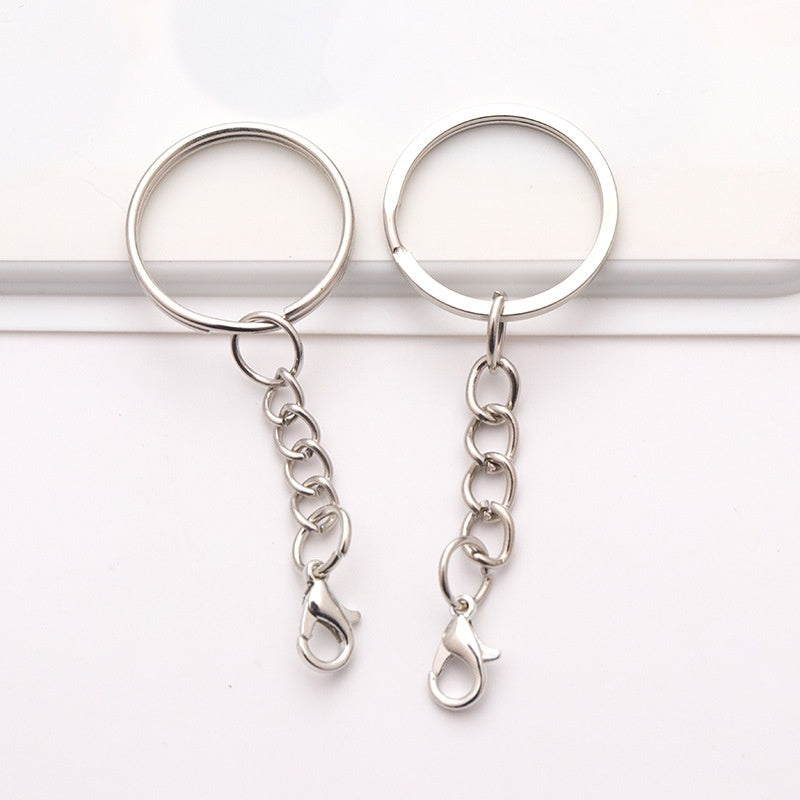 25 Key Ring With Chain Lobster Buckle Diy Ornament