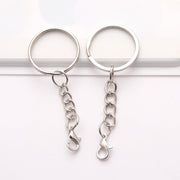 25 Key Ring With Chain Lobster Buckle Diy Ornament