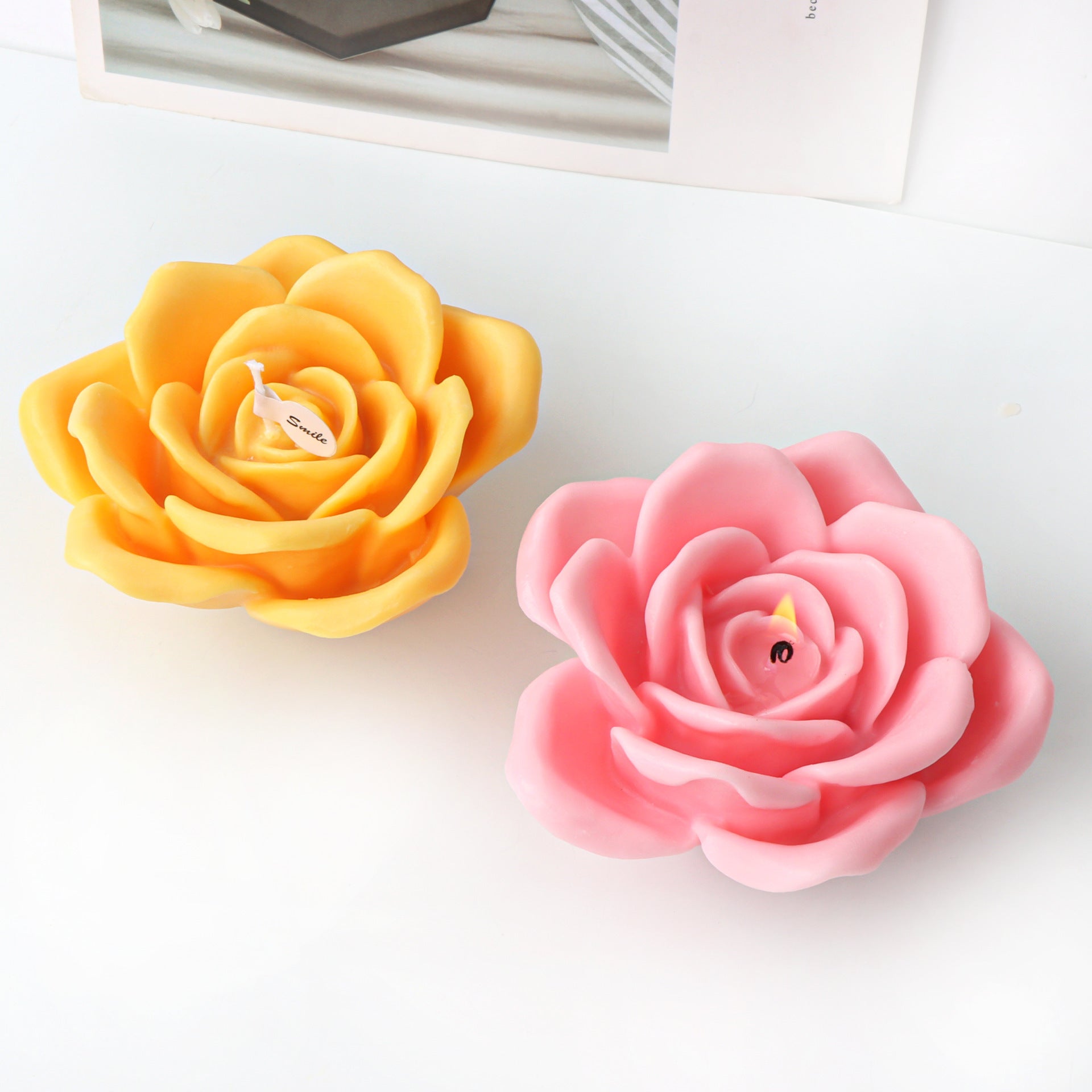 Peony Flower Silicone Candle Mold Aromatherapy Plaster Decoration Mold