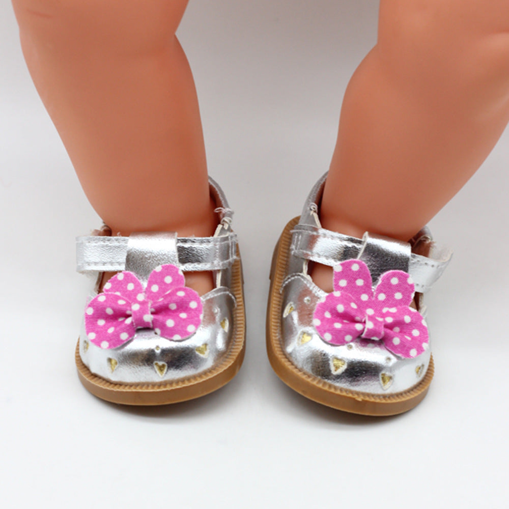18 Inch Doll Toy Girl Shoes Cute Leather Shoes