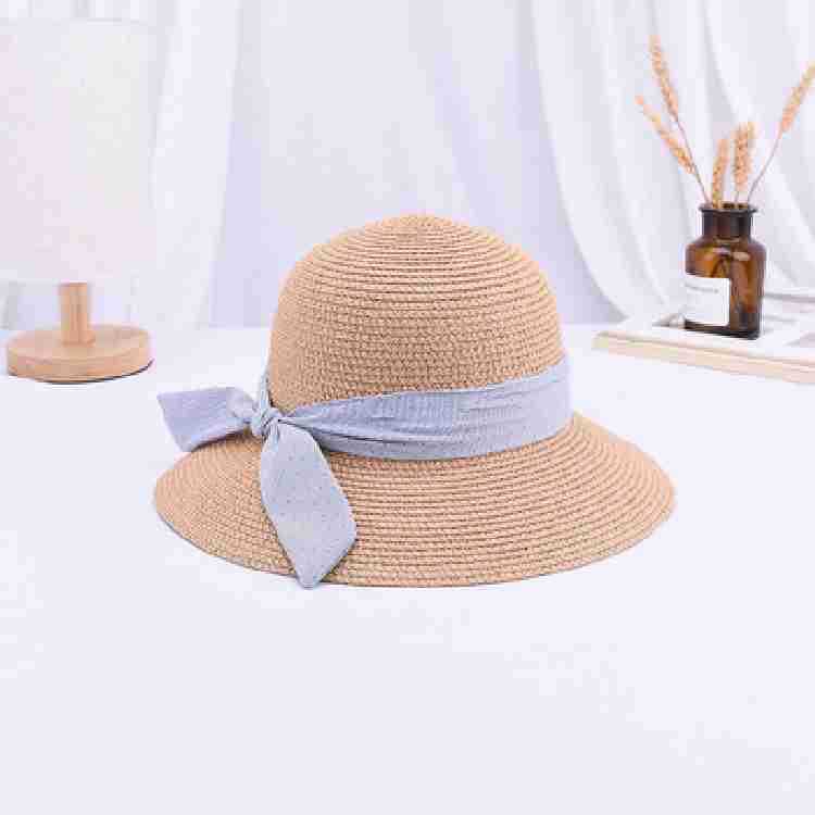Summer Outdoor Travel Solid Color Straw Hat Beach Hat