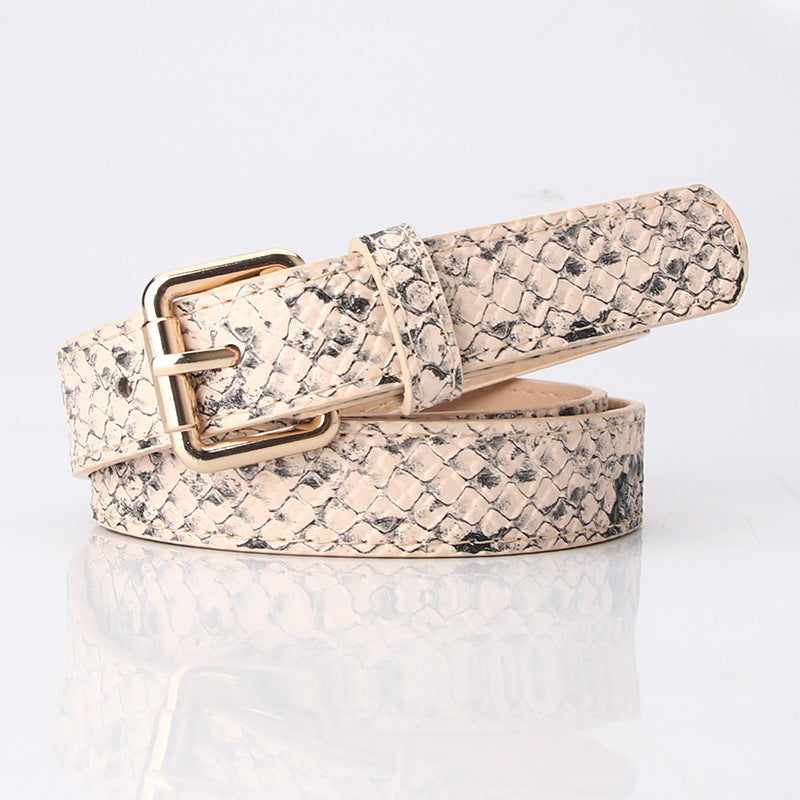 Women's Simple PU Korean Style Belt