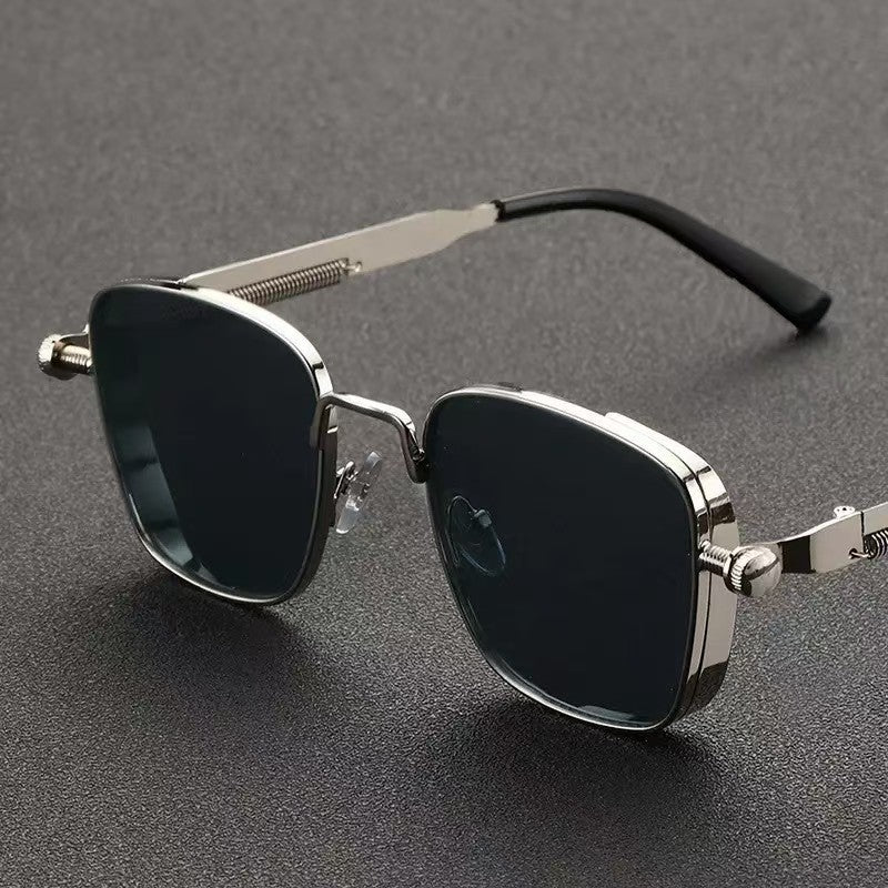 Men's Box Metal Retro UV Sunglasses