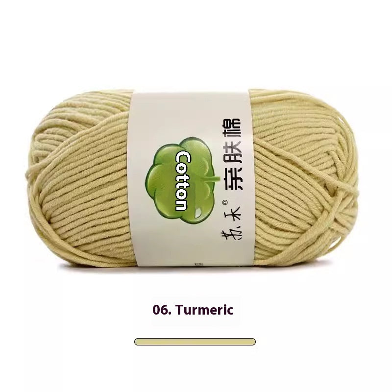 5-Strand Skin-Friendly Combed Milk Cotton Yarn – Hand Knitting Supplies