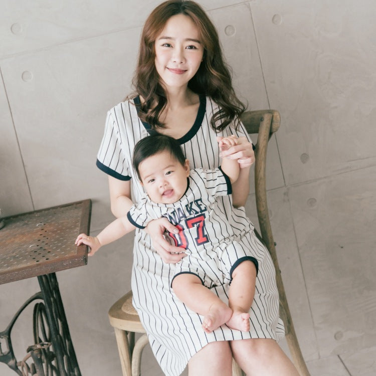 Pregnant Women's Dresses Mammalized Parent -child Dressing In Summer