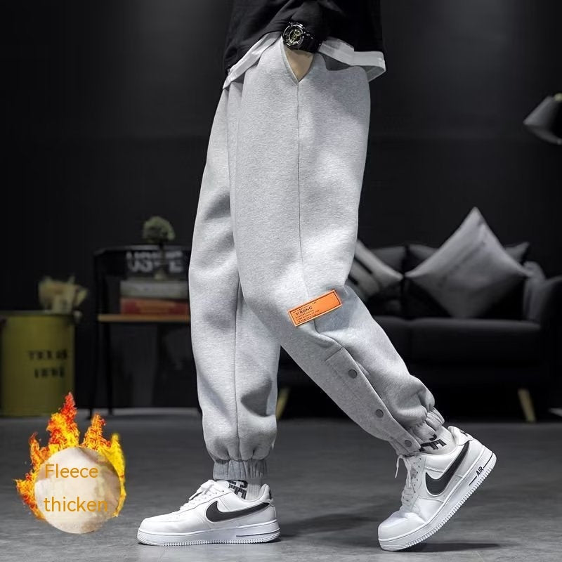 Men’s Velvet Padded Winter Casual Pants – Warm Thick Trousers