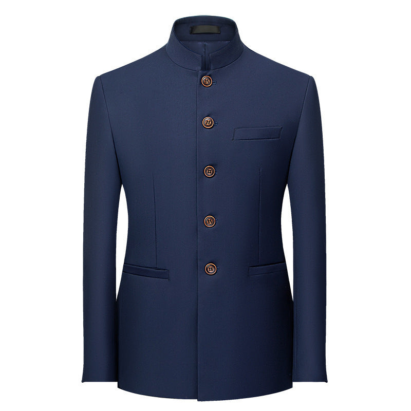 Men's Retro Business Casual Plus Size Small Suit Jacket