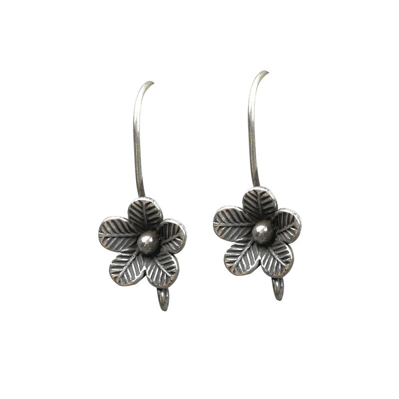 Homemade Sterling Silver Earrings Eardrop Silver Accessories Silver Ear Hook