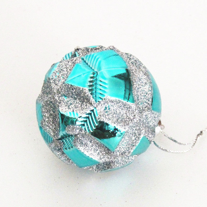 Festival Supplies Painted Ball 6cm, 24 Pcs Pendant Electroplating