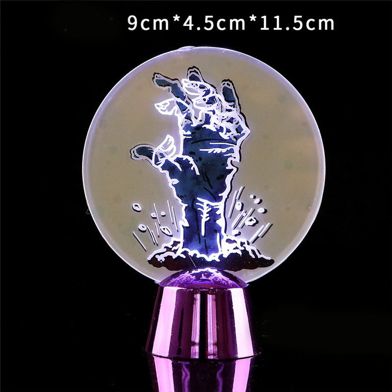 Halloween LED Night Light Desktop Horror Ornaments Lamp Holiday Bar Home Party Decoration Prop