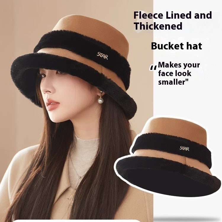 Velvet-Padded Warm Earflap Bucket Hat