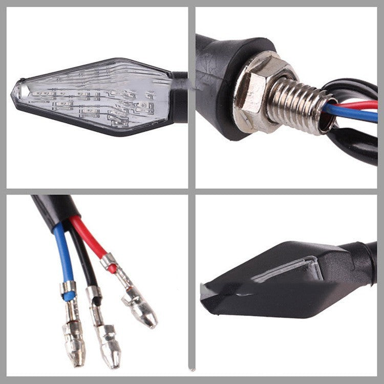 Motorcycle Modified Turn Signal Double-sided Light Two-side Luminous