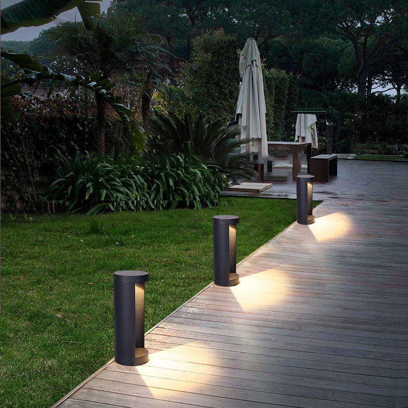 LED Solar Outdoor Waterproof Single-Sided Luminous Lawn Lamp – Park & Villa Courtyard Semicircle Lighting
