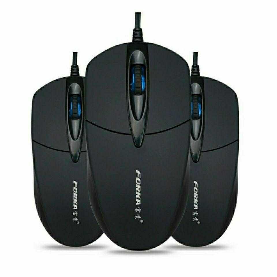 Silent Click USB Wired LED Optical Mouse – Gaming & Office Use