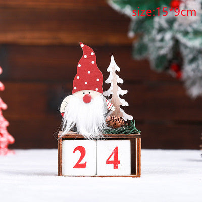 Christmas Decorations Wooden Celebrity Gift Box Ornaments For The Elderly