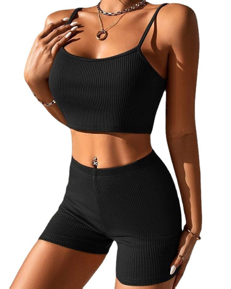Women's Sling Fashion Yoga Set – Workout Sports Bra & Leggings Activewear
