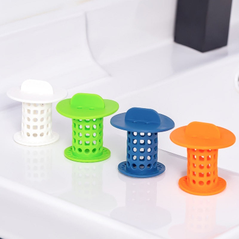 Anti-Clogging Plastic Sink & Floor Drain Filter – Kitchen & Bathroom Water Plug
