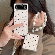 Folding Phone Case Cute Ins Polka Dot