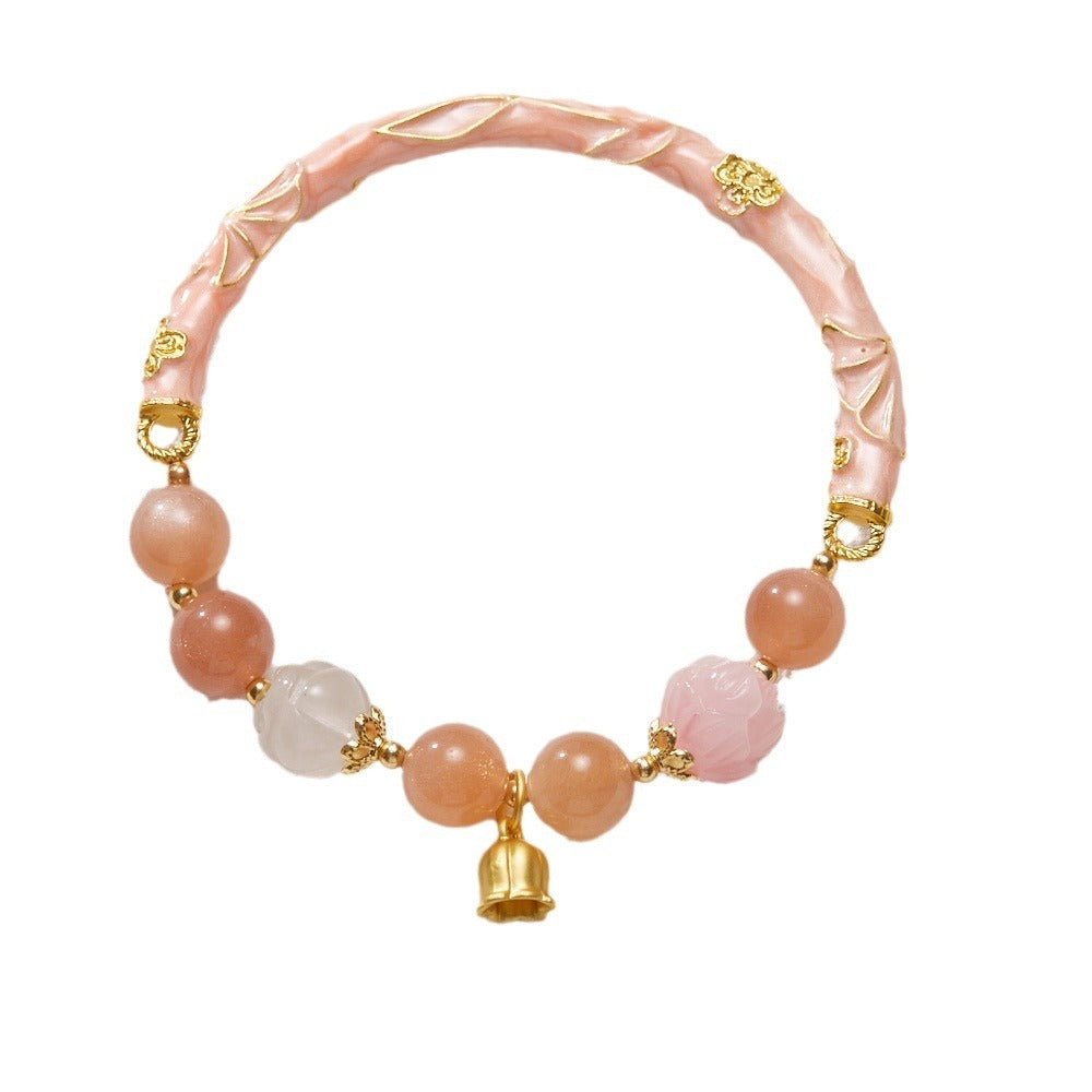 Half-life Liangyuan Lily Jade Half Brace Lace Bracelet