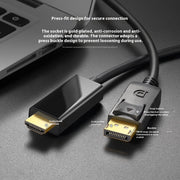 Large DP To HDMI Adapter Cable