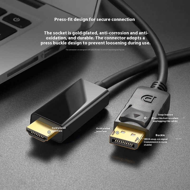 Large DP To HDMI Adapter Cable