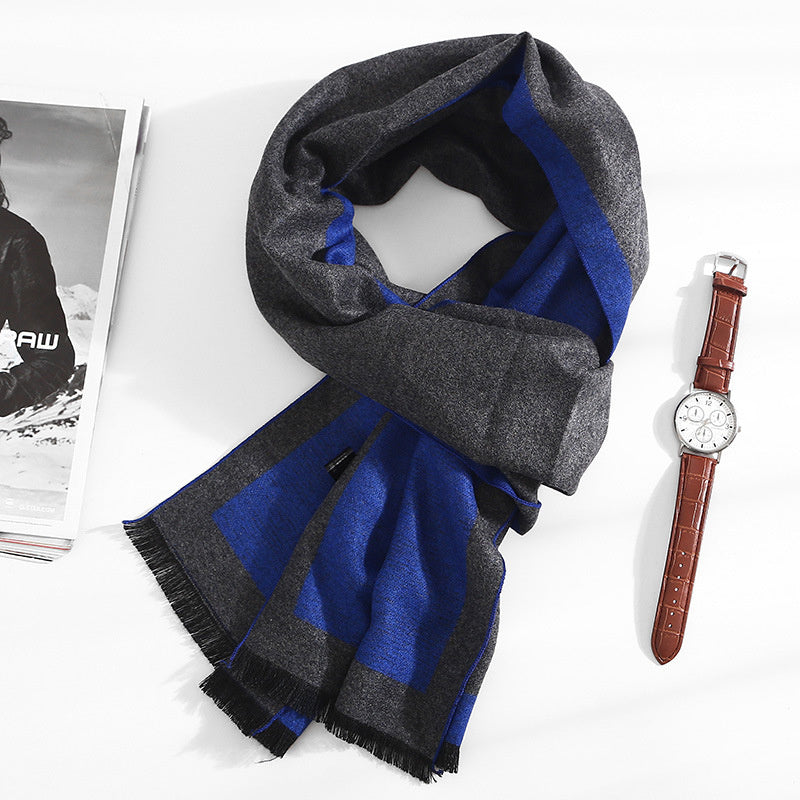 Men’s Winter Scarf – Warm Polyester Cotton in Multiple Colors