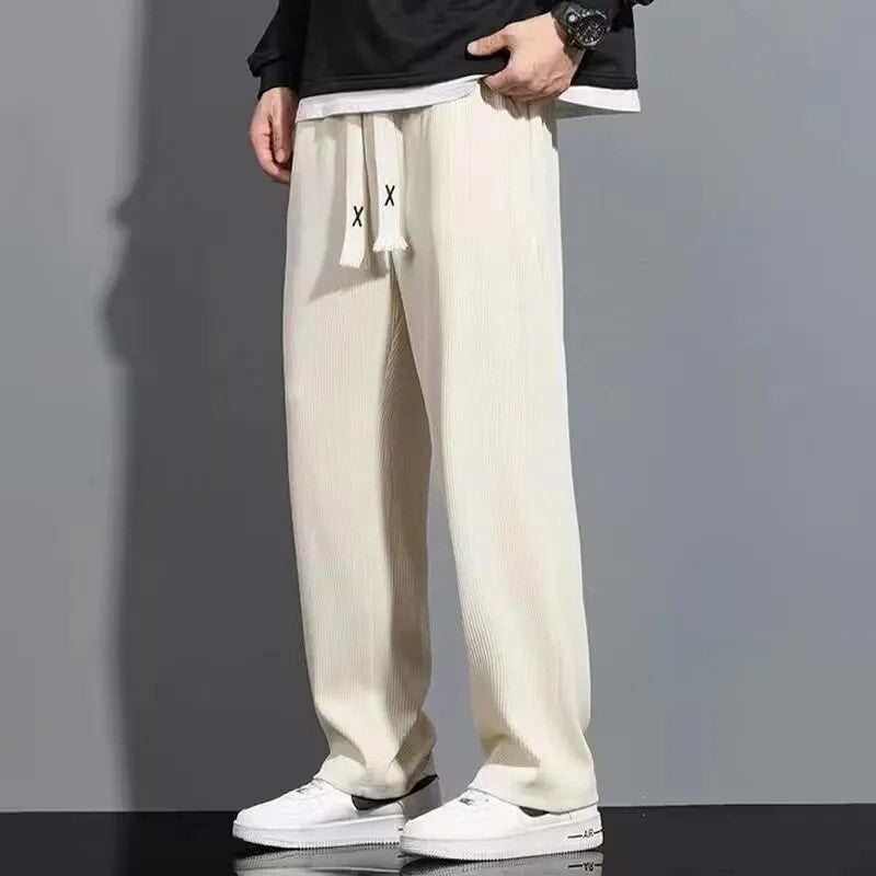 Men’s Thin Loose Straight Summer Casual Trousers