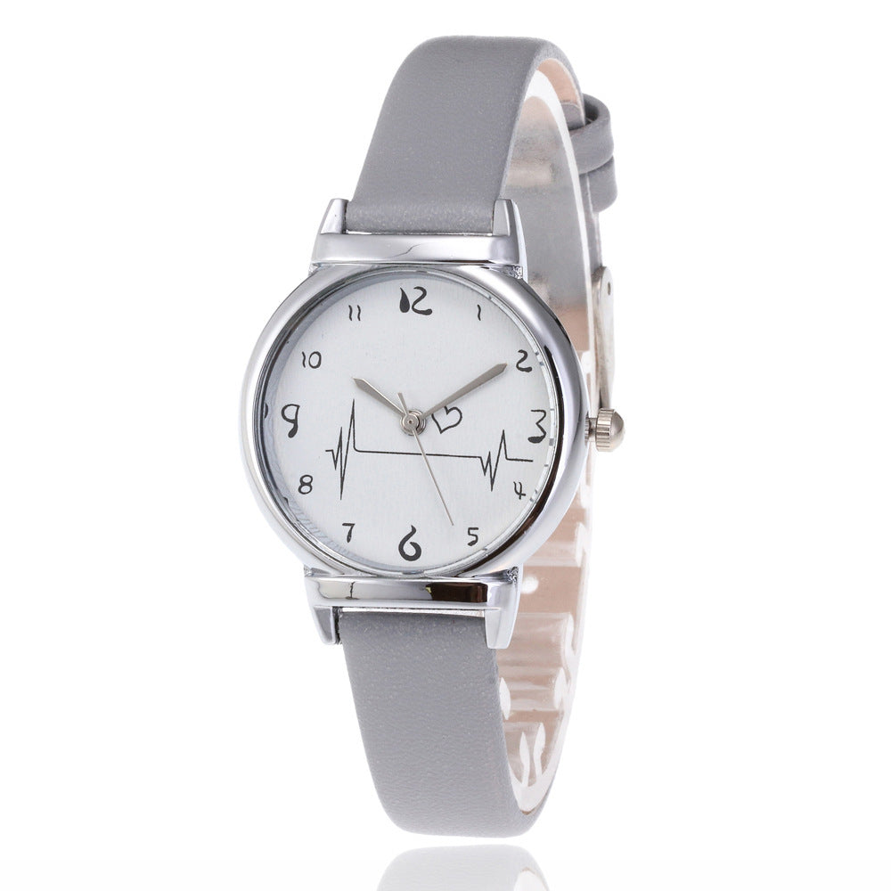 ECG Digital Surface Women's Belt Simple Fashion Trend Quartz Watch