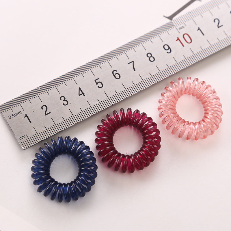 Transparent Phone Line Hair Ring Small Size Cute High Elastic Thin Hair Rope