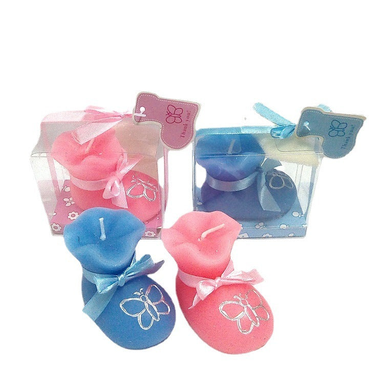 Festive Supplies Creative Style Children's Modeling Gift Birthday Candle Valentine's Day Party Baby Shoes Candle