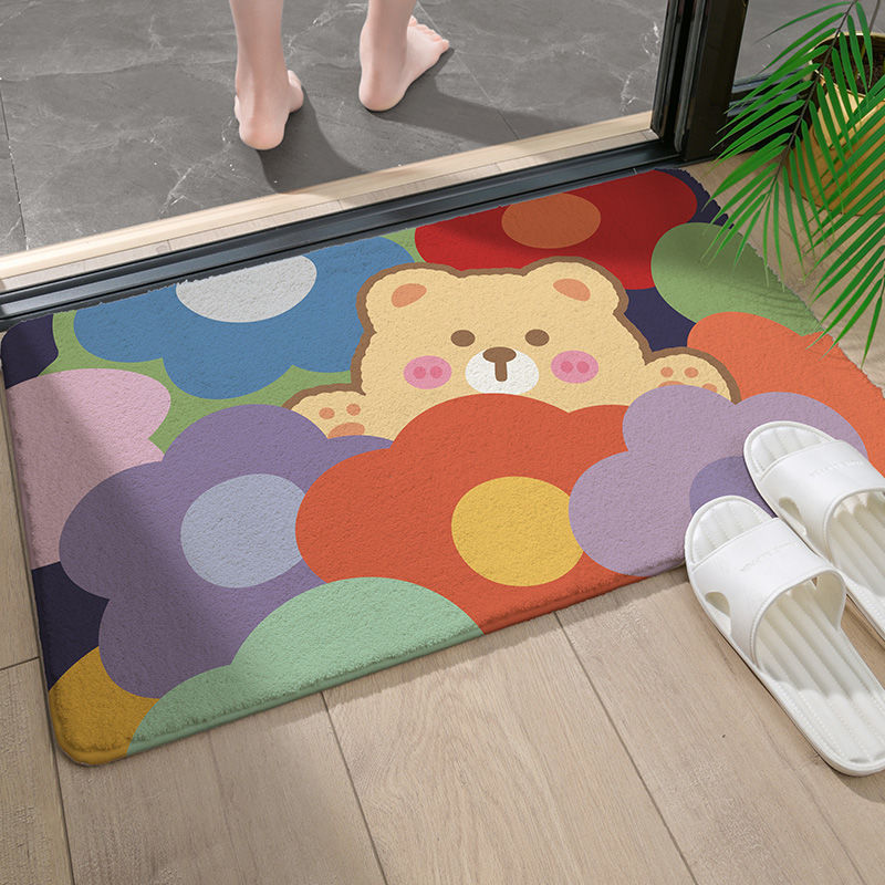 Entrance Floor Mat Bathroom Bathroom Entrance Absorbent Household Bedroom Carpet