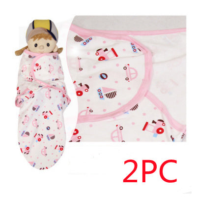 Cotton Cartoon Baby Swaddle Towel – Anti-Startle Sleeping Bag